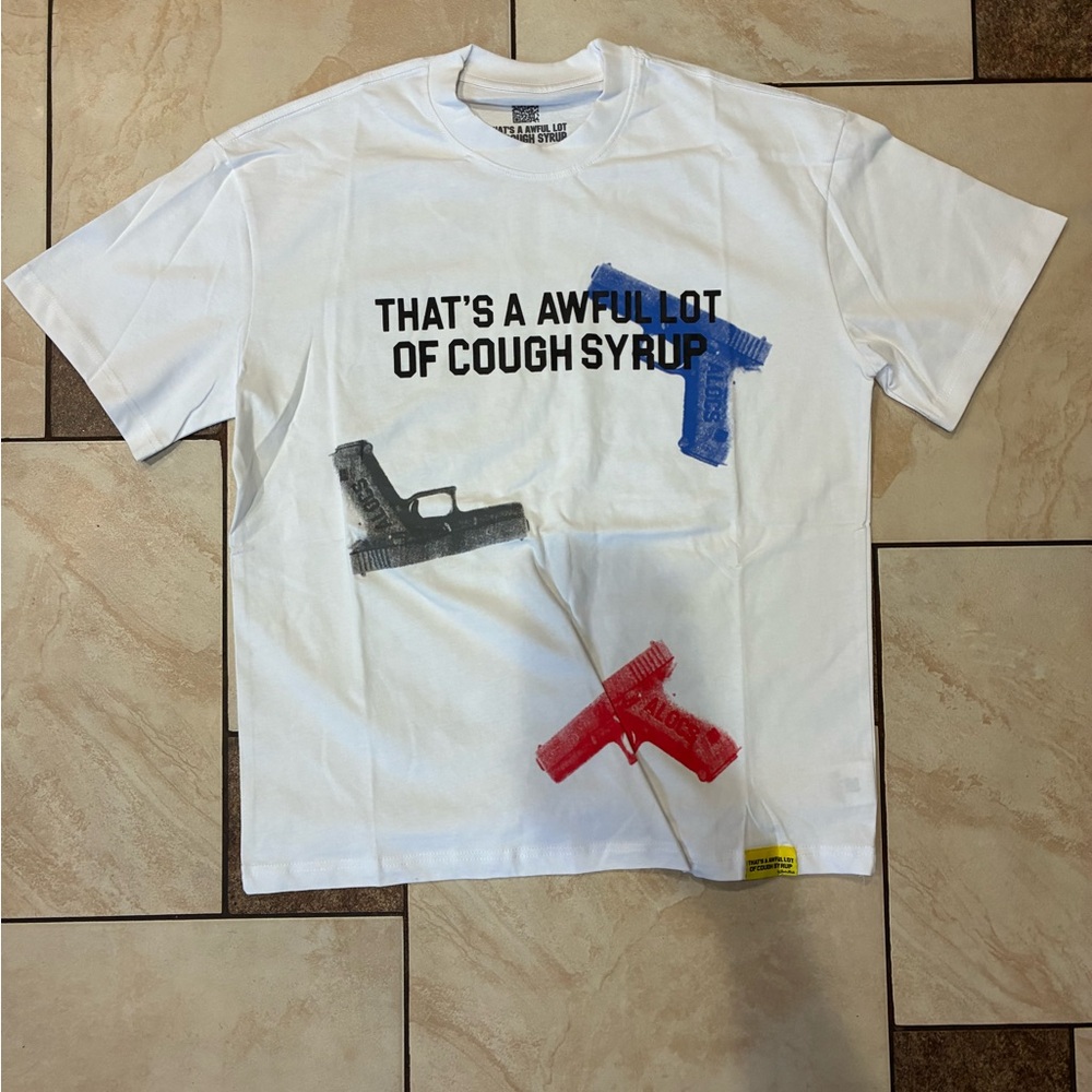 Awful Lot Of Cough Syrup White Graphic Tee